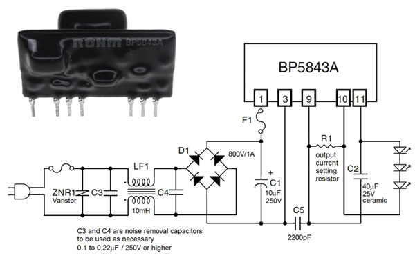 ROHM’s BP5843A driver module